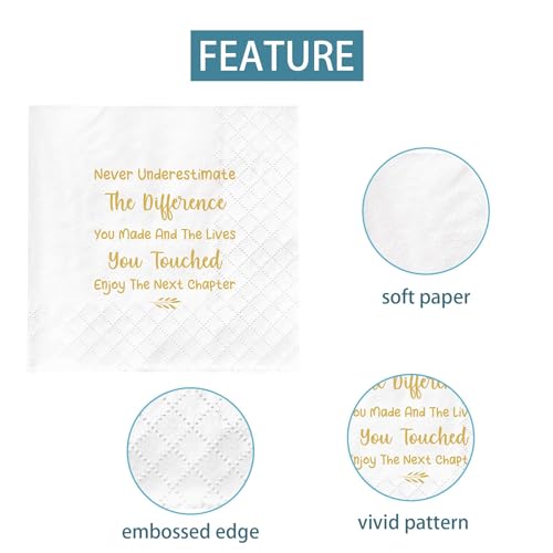 Going Away Party Napkins - 50 Eco-Friendly 2-Layer Napkins
