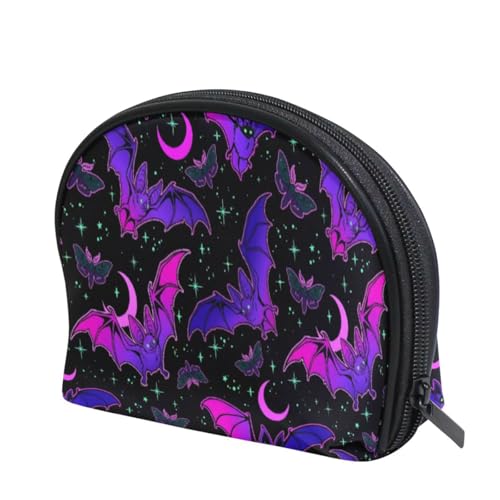 MNSRUU Skull 16 Gothic Purple Women Cosmetic Bag Travel Organizer Small Makeup Pouch