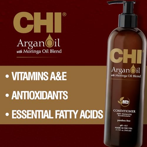 CHI Argan Oil Conditioner 11.5 Oz - Strengthens & Moisturizes Hair