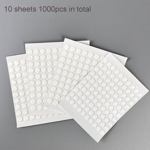 1000 Pcs Clear Double-Sided Adhesive Dots for Crafts & Display