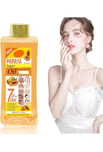 Natural Papaya Oil for Face & Body - 6.7oz Hydrating Oil