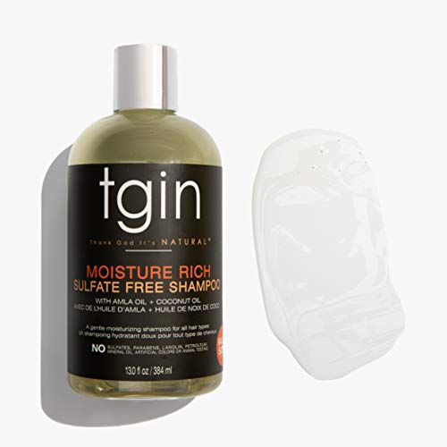 tgin Moisture Rich Sulfate Free Shampoo for Natural Hair - 13 Oz