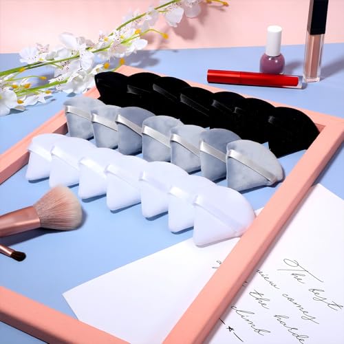 90 Pcs Triangle Powder Puff Set - Soft Makeup Sponges with Strap for Face