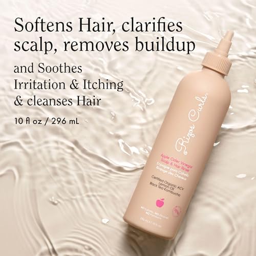 Rizos Curls Apple Cider Vinegar Hair Rinse Travel 2.5 oz - Clarifying & Softening