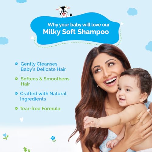 Mamaearth Baby Milky Soft Shampoo with Oats Milk & Calendula - 400ml