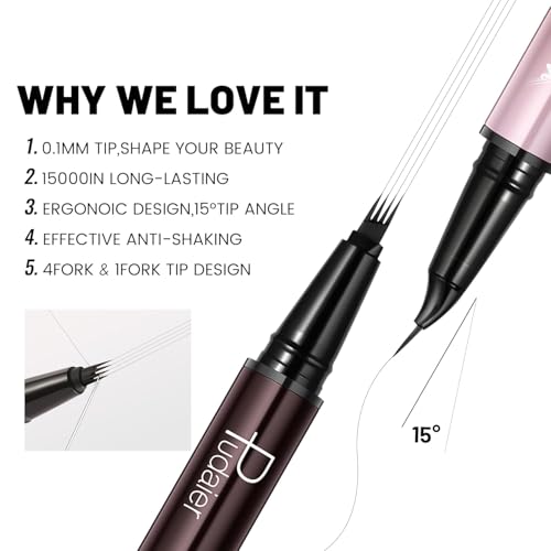 Waterproof Microblading Eyebrow Pen & Stamp Kit - Light Blond