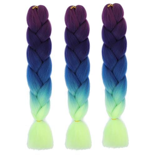 BALINGHAIR 24-Inch Synthetic Braiding Hair Extensions, 3-Pack