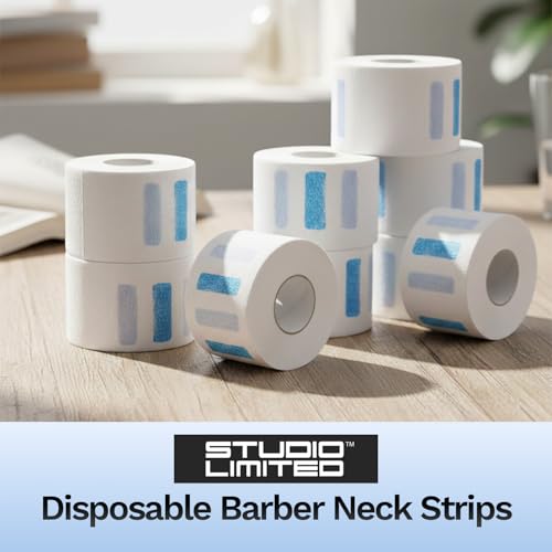 Studio Limited Disposable Barber Neck Strips - 1000 Count Paper Rolls