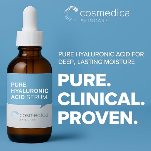 Cosmedica Hyaluronic Acid Serum with Vitamin B5 - 1oz Face Hydration & Anti-Aging Serum