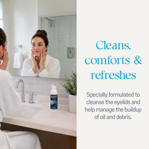 OCuSOFT Original Foaming Eyelid Cleanser - Gentle Daily Wash for Eye Makeup & Irritation Relief - 1.68 fl oz
