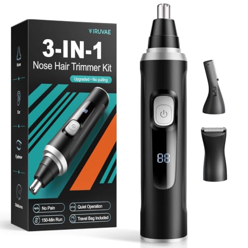 3-in-1 Electric Nose Hair Trimmer for Men with High-Torque Motor