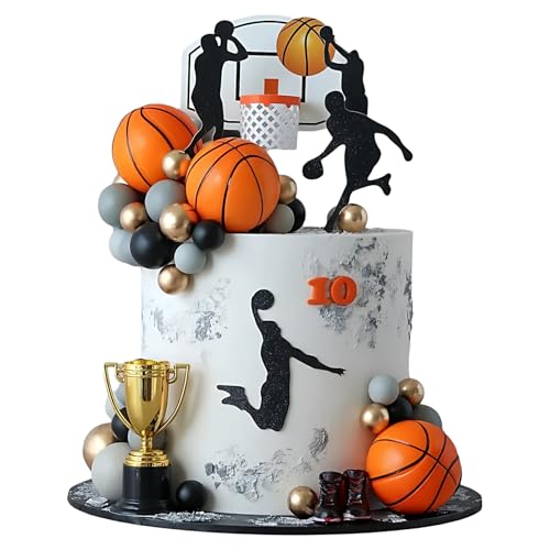 Basketball Cake Toppers Set - 29pcs Sports Party Decorations