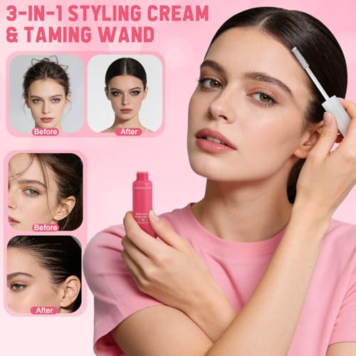 Auroray 3-in-1 Hair Styling Cream & Flyaway Stick Set