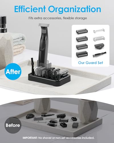 Guard Combs & Shaver Stand Kit for OBlade QP Series Trimmers - 9 Piece