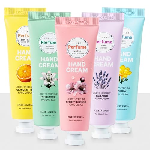 Ekais Perfume Hand Cream Gift Set – 5 Scented Moisturizing Mini Lotions