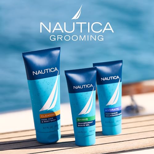 Nautica Aftershave Balm for Men - Hydrating & Soothing, 3.3 fl oz