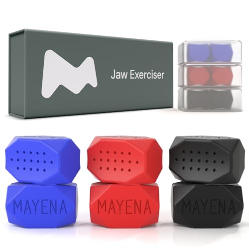 Mayena Jaw Exerciser Set - 3 Silicone Trainers for Defined Jawline