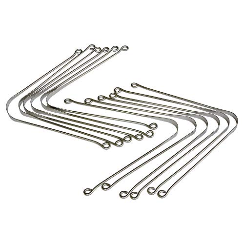 Stainless Steel Tongue Cleaner Set of 12 - Ayurvedic Oral Care