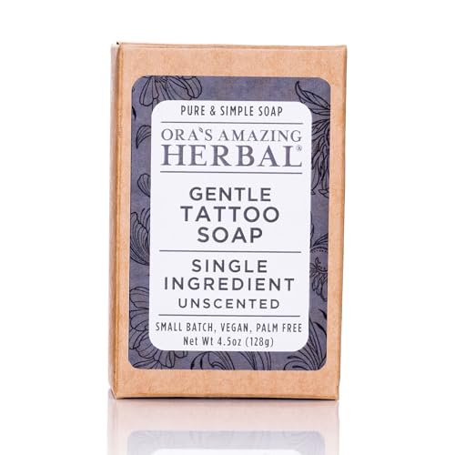 Unscented Tattoo Soap for Sensitive Skin Made in USA – Gentle, Natural Cleansing