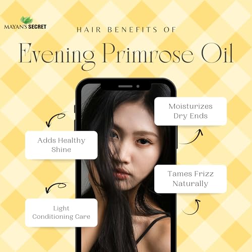 USDA Organic Evening Primrose Oil - Cold Pressed Skin & Hair Moisturizer