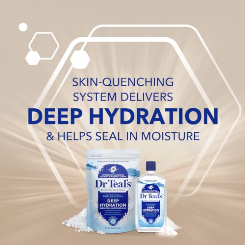 Dr Teal’s Deep Hydration Salt & Foaming Bath Set - Skin Renewal & Moisturizing