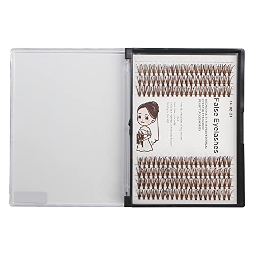 Bodermincer 12mm 20D Brown Lash Extensions - Natural Faux Mink 140-Cluster Pack