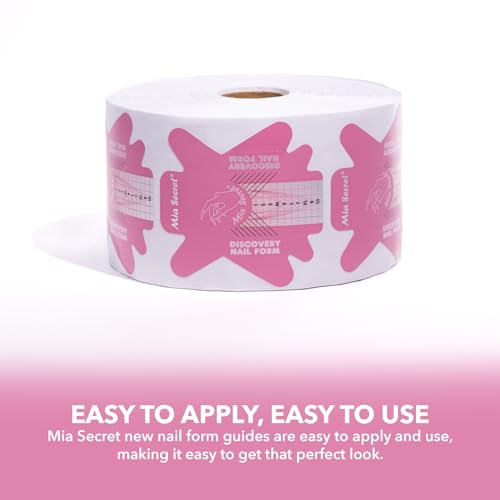 Mia Secret Discovery Nail Forms 500 pcs - Acrylic & UV Gel Nail Extension Guides