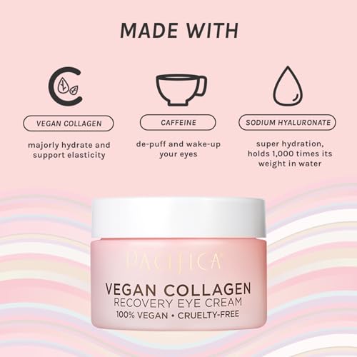 Pacifica Vegan Collagen Overnight Recovery Cream - 2-in-1 Anti-Aging Moisturizer & Eye Cream
