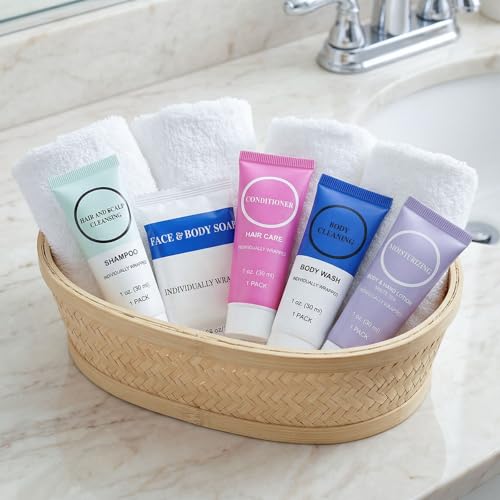 10-Piece Travel Size Toiletry Kit - Shampoo, Conditioner, Wash & Soap Set