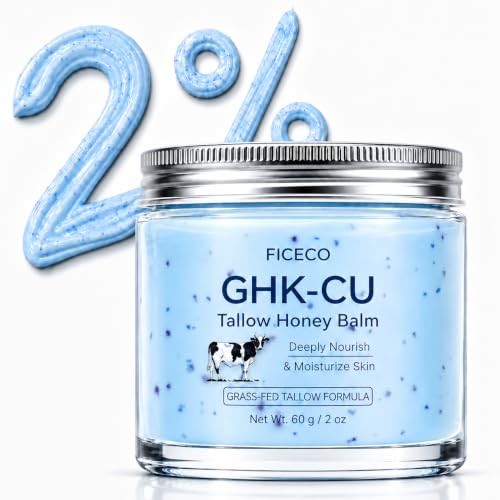 GHK-Cu Copper Peptide Face Cream with Manuka Honey - 2 Fl Oz