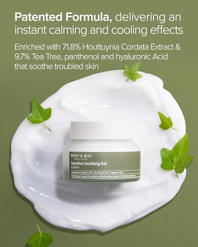 Mary&May Heartleaf Tea Tree Cooling Gel Cream - 2.46 oz