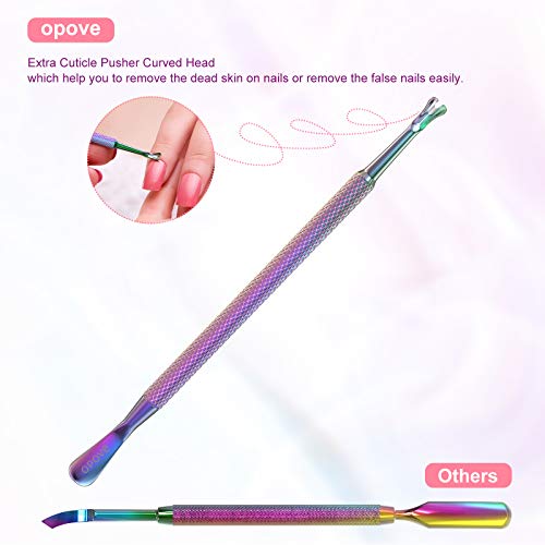 Stainless Steel Cuticle Pusher Set for Nail Care - opove P1