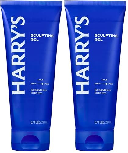 Harry's Sculpting Hair Gel for Men - Firm Hold, Polished Finish - 6.7 fl oz (Pack of 2)