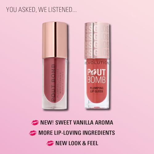 Revolution Pout Bomb Plumping Lip Gloss - Light Mauve, 0.15 Fl Oz