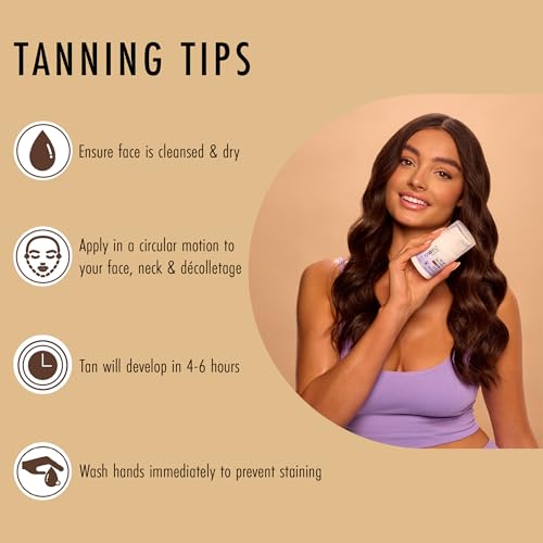 St. Moriz Dark Self-Tan Face Lotion with Aloe Vera & Vitamin E - 50ml