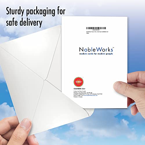 NobleWorks Mooning Duck Birthday Greeting Cards - Pack of 3