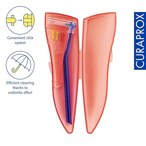 Curaprox CPS 459 Prime Pocket Interdental Brush Set - 5 Brushes & Holder