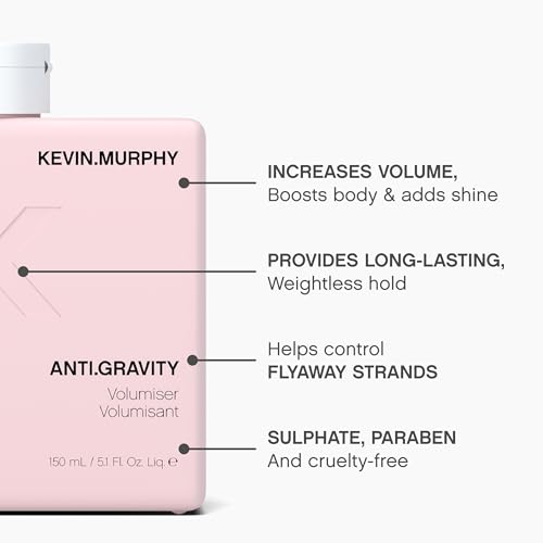 KEVIN.MURPHY ANTI.GRAVITY - Volumising & Texturising Lotion for All Hair Types - Hair Volume, Texture & Shine - Less Flyaways - Sulphate & Paraben Free - 150 mL / 5.1 fl oz