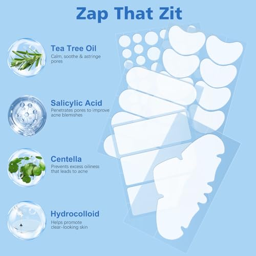 Hydrocolloid Pimple Patches Variety Pack - 331 Count with Tea Tree Oil