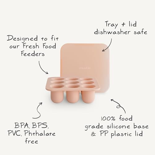 Mushie Silicone Freezer Tray for Frozen Baby Food - 9 Cups