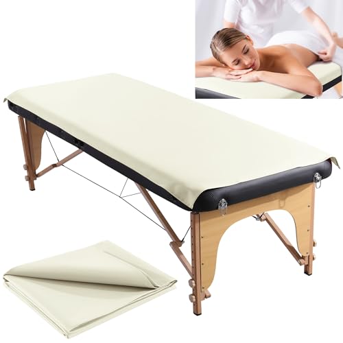 BALAPET White Waterproof PU Leather Lash Bed Sheets for Eyelash & Beauty Beds