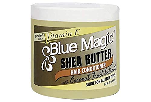 Blue Magic Shea Butter Hair Conditioner with Coconut Extract 12oz - Deep Hydration for All Hair Types
