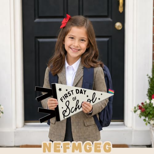 First Day of School Pennant Flag for Kids - Photo Prop & Decor