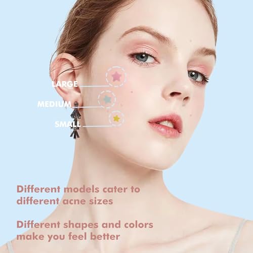Hydrocolloid Pimple Patches - 304pcs Star-Shaped Acne Treatment