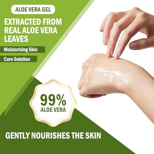 WENJLYJ 99% Organic Aloe Vera Gel - After Sun & Skin Moisturizer (Variation L) 260ml