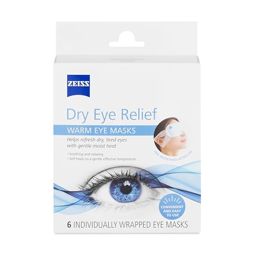 ZEISS Self-Heating Warm Eye Masks for Dry Eye Relief - 6 Count