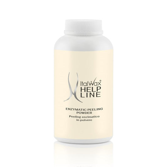 Italwax Help Line Enzymatic Peeling Powder 3.17 oz (90g) – Gentle Facial Exfoliant with Papain and Bromelain – Pre-Waxing Skincare – for Professional and Home Use