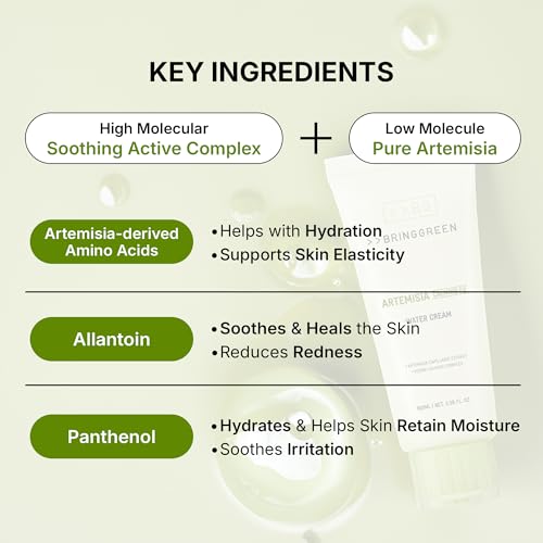 BRING GREEN Artemisia Calming EX Water Cream - Soothing Face Moisturizer