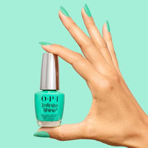 OPI Infinite Shine Nail Polish - Follow the Ice Green Truck | Icy Teal Crème