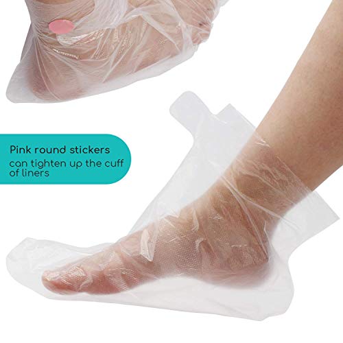 Segbeauty Disposable Paraffin Wax Foot Liners - 400 Count Large & Thick